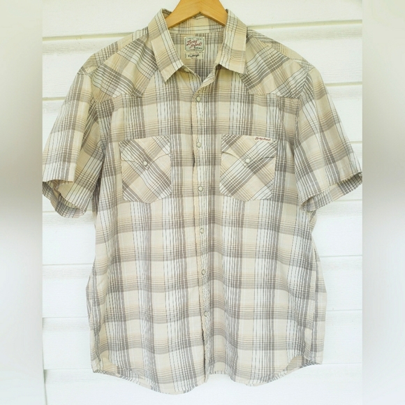 Y2K Lucky Brand Retro Western Wear Snap Shirt!!! - Picture 3 of 10